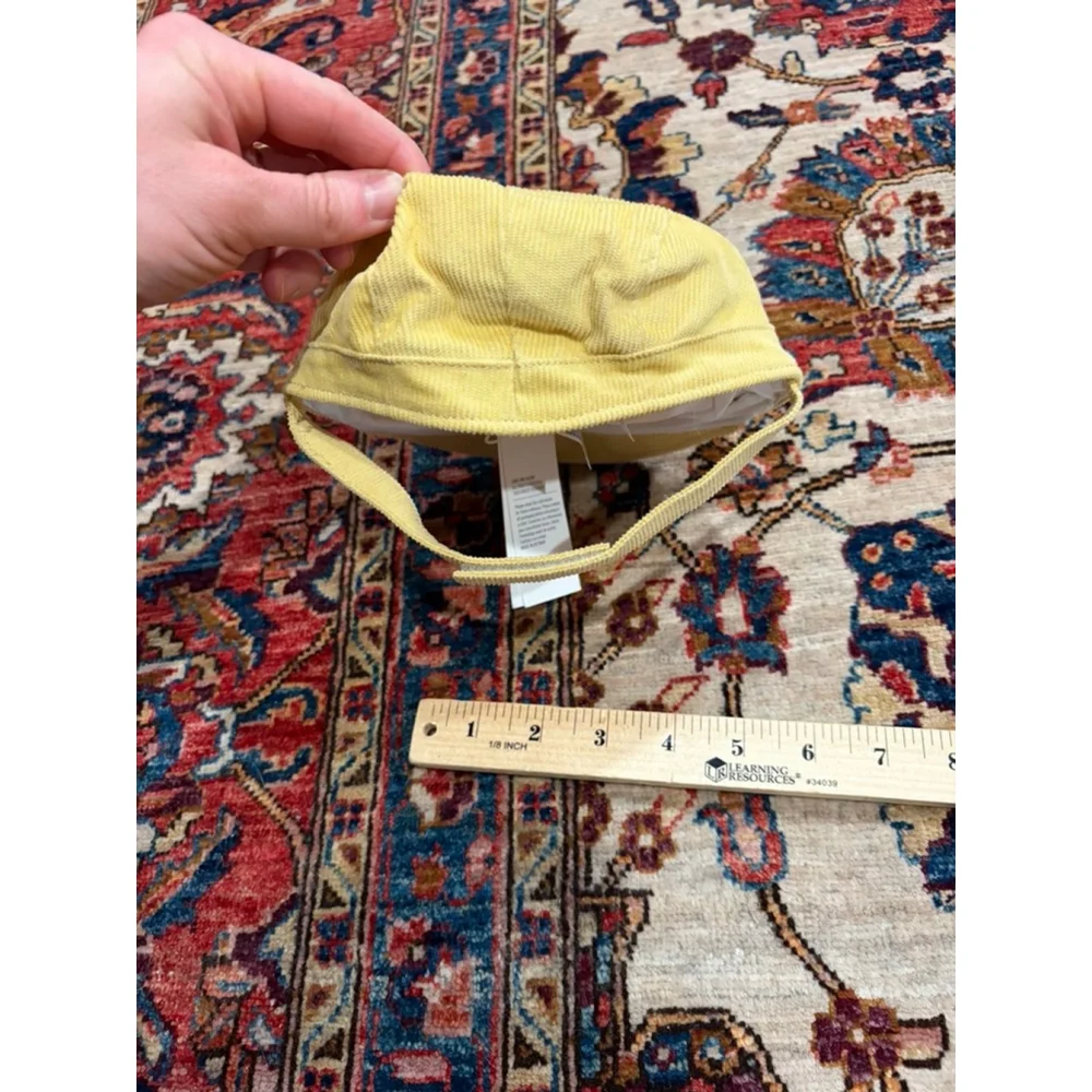 Janie and Jack Baby Yellow Corduroy Cap Hat 3–6 Months NWT